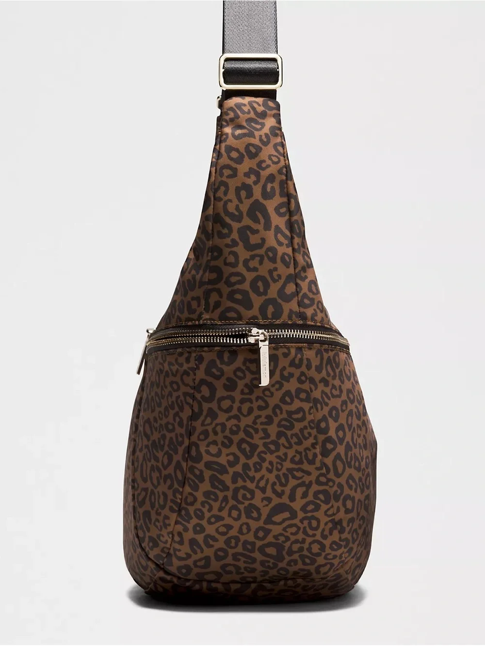 LULULEMON Large Slouchy Sling Bag in Leopard Metal Hardware 13L Shoulder Bag NEW
